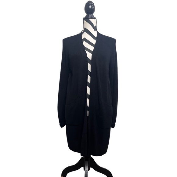 Lululemon Still At Ease Cashlu Black Business Casual Open Front Cardigan - Picture 2 of 13